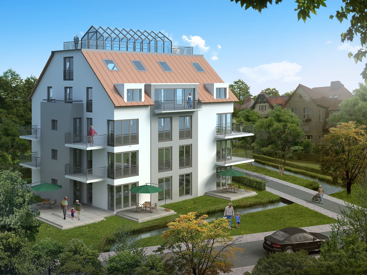 apartment building, villa, rendering-1026490.jpg